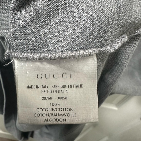 Gucci Gray Polo Shirt for Men - Picture 3 of 6